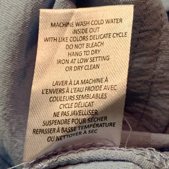 Jules And Leopold Pull On Wide Leg Pants Size M Light Blue NWT With Pockets - Picture 6 of 7